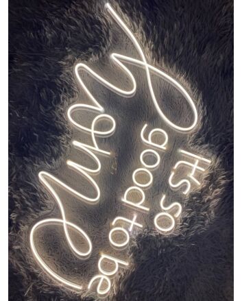 Brighten Your Living Space or Celebrate Special Occasions with the Its So Good To Be Home Led Neon Sign Sexy Home Quote Neon Led Sign for Home Decor, Office Ambiance, Storefronts, Bars, Weddings, and Parties.