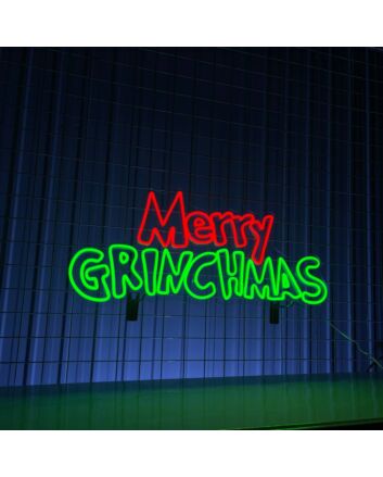 Merry Grinchmas Led Neon Sign Custom Text Grinchmas Led Neon Sign