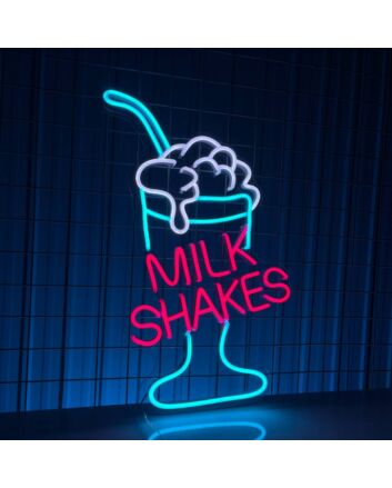 Milk Shakes Neon Led Light Coffee Shop Decor Milk Shakes Led Neon Sign