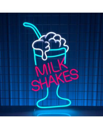 Milk Shakes Neon Led Light Coffee Shop Decor Milk Shakes Led Neon Sign