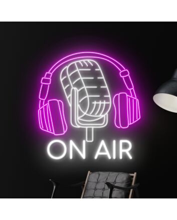 On Air Podcast Led Neon Sign Light Man Cave Game Room Sign