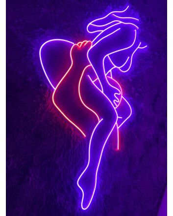 OraOral Sex Couple Naked Led Neon Sign Bedroom Deco