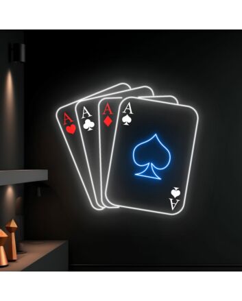 Poker Casino Led Neon Sign Poker Casino Led Sign Custom Casino Neon Light Decor