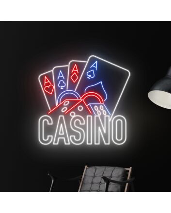 Poker Casino Led Neon Sign Poker Casino Decor