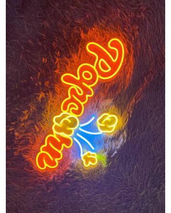 Popcorn Logo Led Neon Sign Popcorn Led Sign Cinema Led Neon Sign
