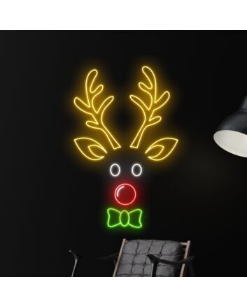 Reindeer Christmas Led Neon Sign Reindeer Christmas Led Sign