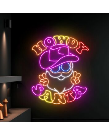 Santa Claus Christmas Led Sign Merry Christmas Neon Light Christmas Decor