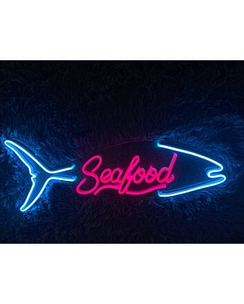 Sea Food Led Neon Sign Seafood Restaurant Led Sign Seafood Market