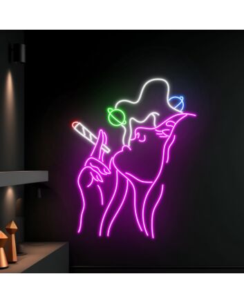 Sexy Girl Smoking Led Neon Sign Smoking Machine Led Sign Smoking Shop Neon Light