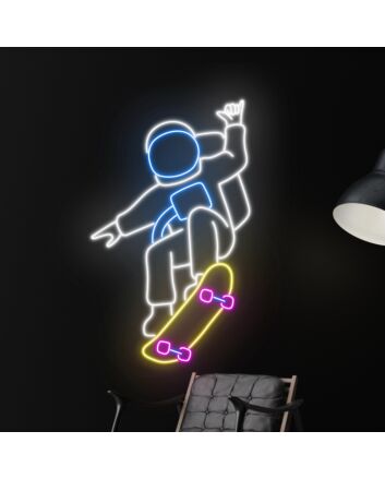 Skateboarding Led Neon Sign Skateboarder Led Sign Neon Light Room Club Decor