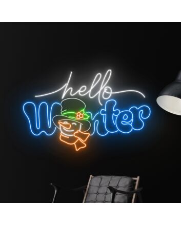 Snowman Christmas Led Sign Christmas Neon Light Christmas Decor