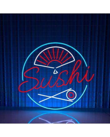Sushi Neon Led Sign Sashimi Japanese Logo Deco Sushi Hanging Led Neon Sign