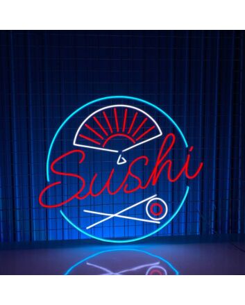 Sushi Neon Led Sign Sashimi Japanese Logo Deco Sushi Hanging Led Neon Sign