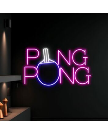 Table Tennis Led Neon Sign Ping Pong Led Sign Table Tennis Neon Light Sport Club Stadium Decor