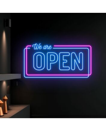 We Are Open Led Neon Sign Bar Club Led Light