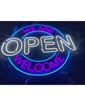 We Are Open Led Neon Sign Custom Bar Club Led Light