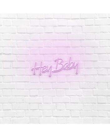 Hey Baby LED Neon Sign