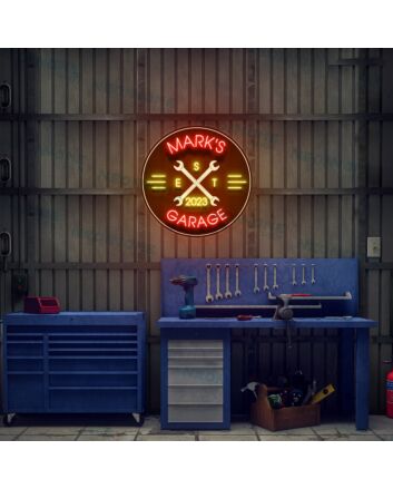 Garage Garage Gift For Him Garage Led Uv Neon Sign For Men