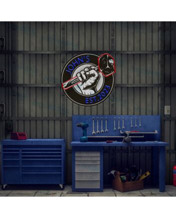 Garage Led Uv Neon Sign For Fathers Day