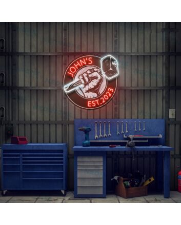 Garage Led Uv Neon Sign For Fathers Day