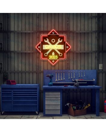 Garage Led Uv Neon Sign For Men Garage Sign Gift For Fathers Day