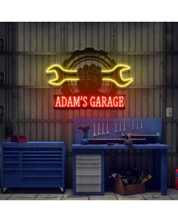 Garage Sign For Men Garage Decor Led Uv Neon Sign Decor