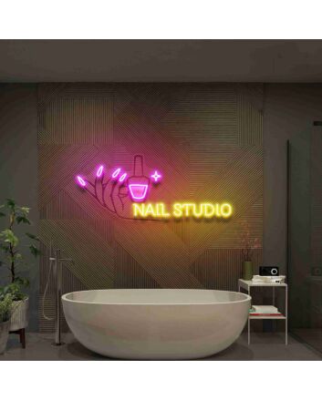 Hand Nail Uv Neon Sign Hand Nail Store Sign Beauty Salon Sign