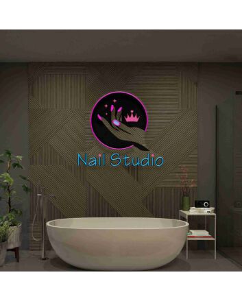Hand Nails Studio Store Sign Hand And Lashes Led Uv Neon Sign
