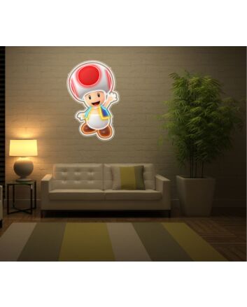 Captain Toad Uv Printed Neon Artwork Adventure Illumination