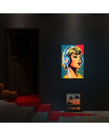 Lady Headphones Uv Light Elevate Your Audio Experience