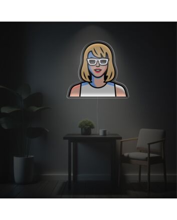 Taylor Swift With Sunglasses LED Neon Acrylic Artwork