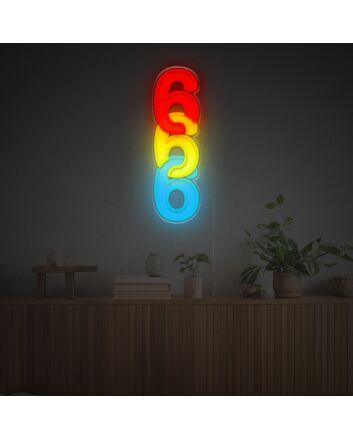 Troubel Six LED Neon Acrylic Artwork