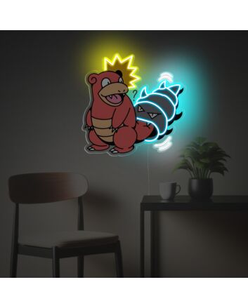 Bitten Slowpoke LED Neon Acrylic Artwork