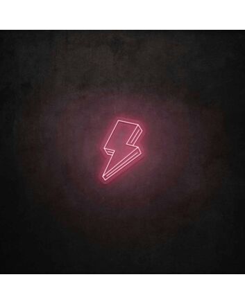 3D Lighting Bolt LED Sign