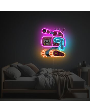 Fiercely Tank Man LED Neon Acrylic Artwork