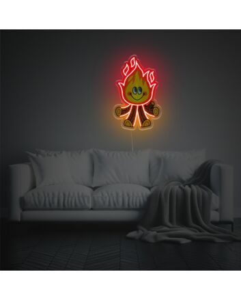 Fire Boy LED Neon Acrylic Artwork