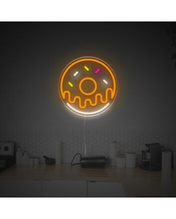 Orange Donnut LED Neon Sign