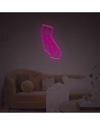 The Map Shape Of California LED Neon Sign