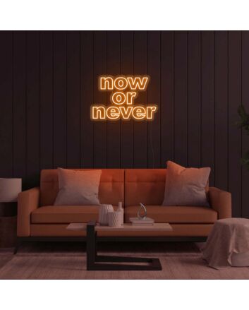 Now Or Never LED Neon Sign