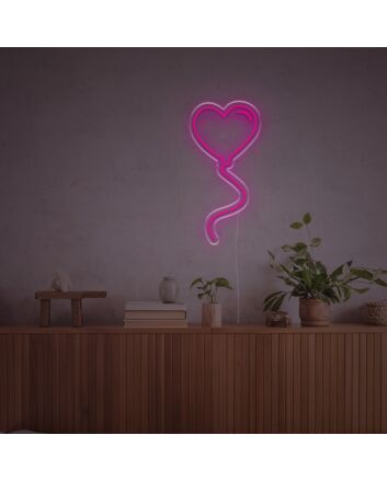 Love Shape Balloon LED Neon Sign