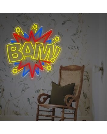 Bam With Bomb LED Neon Sign