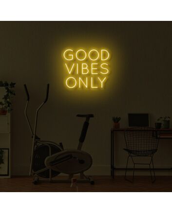 Good Vibrations Only LED Neon Sign