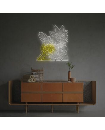 Crazy Rick And Morty LED Neon Sign