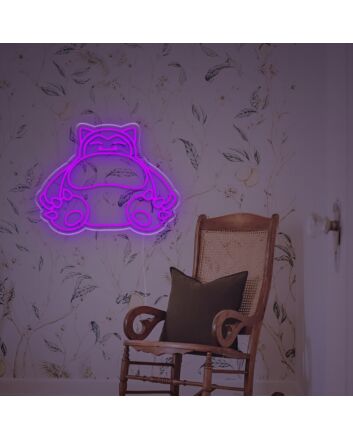 Snorlax Pokemon LED Neon Sign