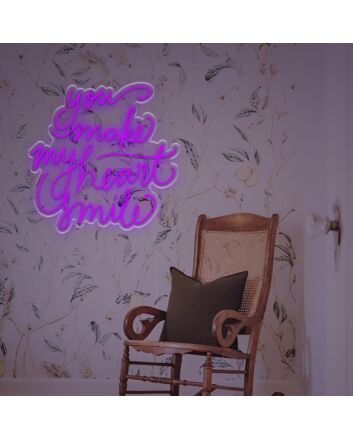 You Make My Heart Smile LED Neon Sign