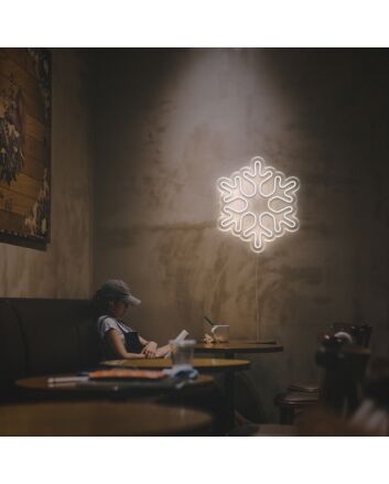 Detailed Snowflate LED Neon Sign