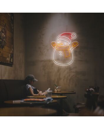 Detailed Snowman LED Neon Sign