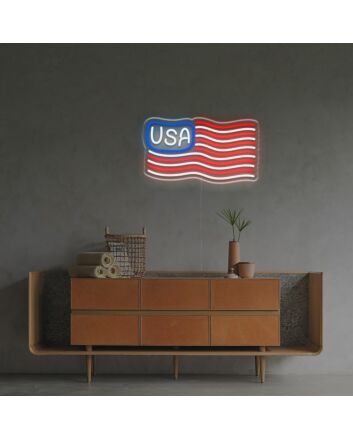 Usa Classic Flag LED Neon Sign