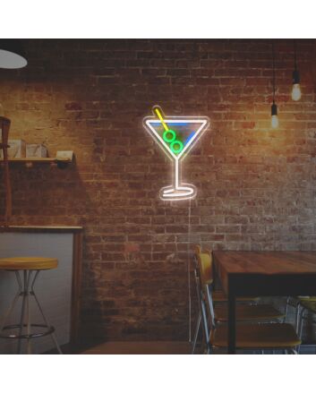 Cocktail Drinks With Grapes LED Neon Sign