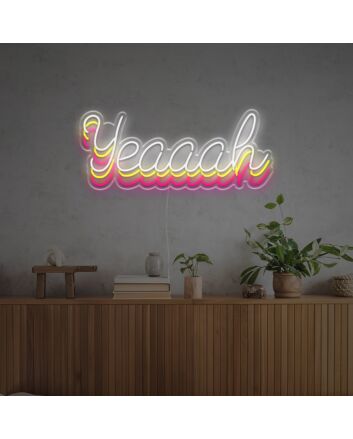 Illusional Yeaaah LED Neon Sign